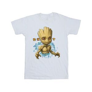 Guardians Of The Galaxy Mens Groot Flowers T-Shirt / White